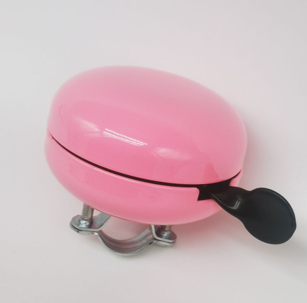 Fahrradklingel DING DONG XXL Rosa 80 mm Glocke Klingel Groß Produktbild 