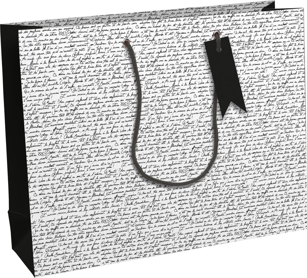 Clairefontaine 6x Baudelaire, Geschenktasche Shopping 37,3x11 ,8x27,5cm 32493-6C