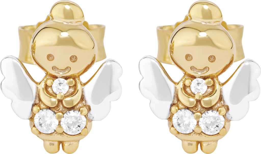 NKlaus Paar Schutzengel Ohrstecker 333 Gelb Gold 8 Karat Produktbild 