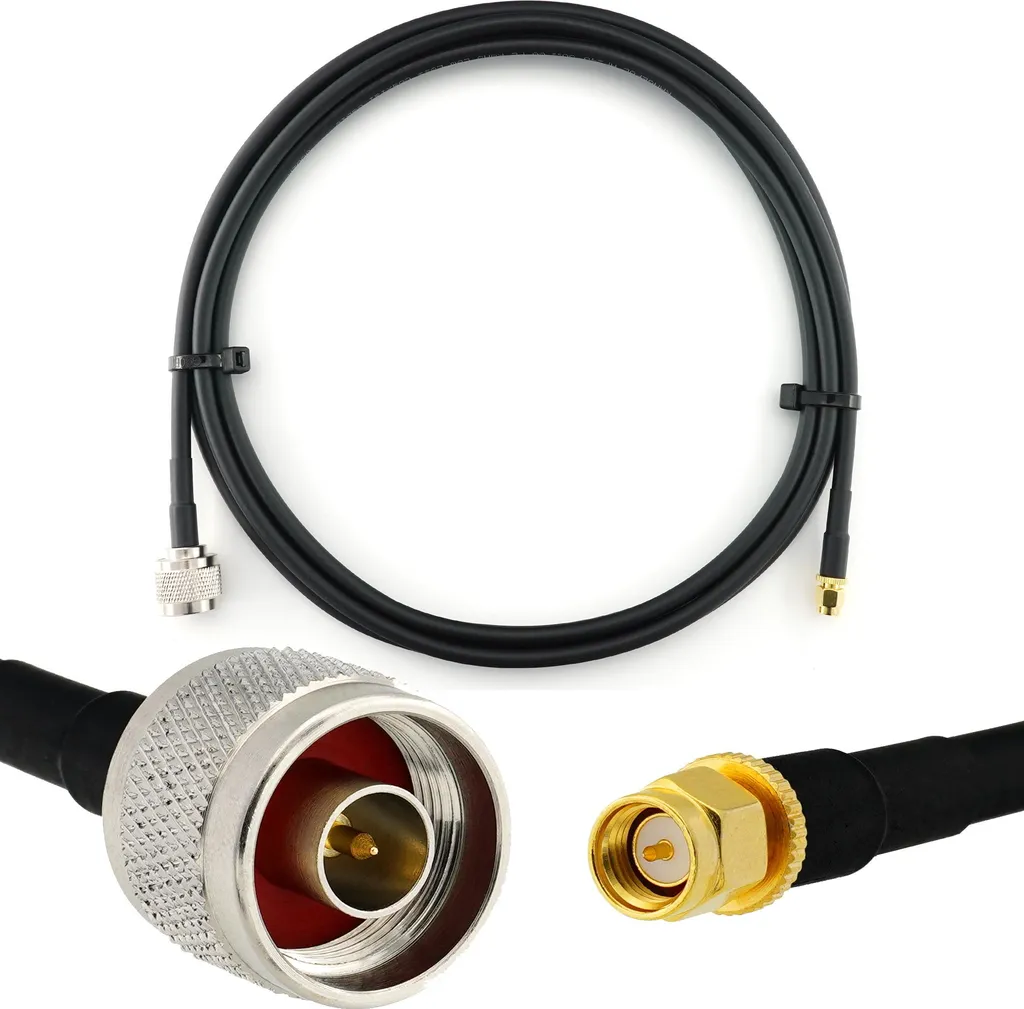 Cavo Prolunga 1m SMA Maschio - N Maschio HF240 (LMR240) per WiFi 5G SDR