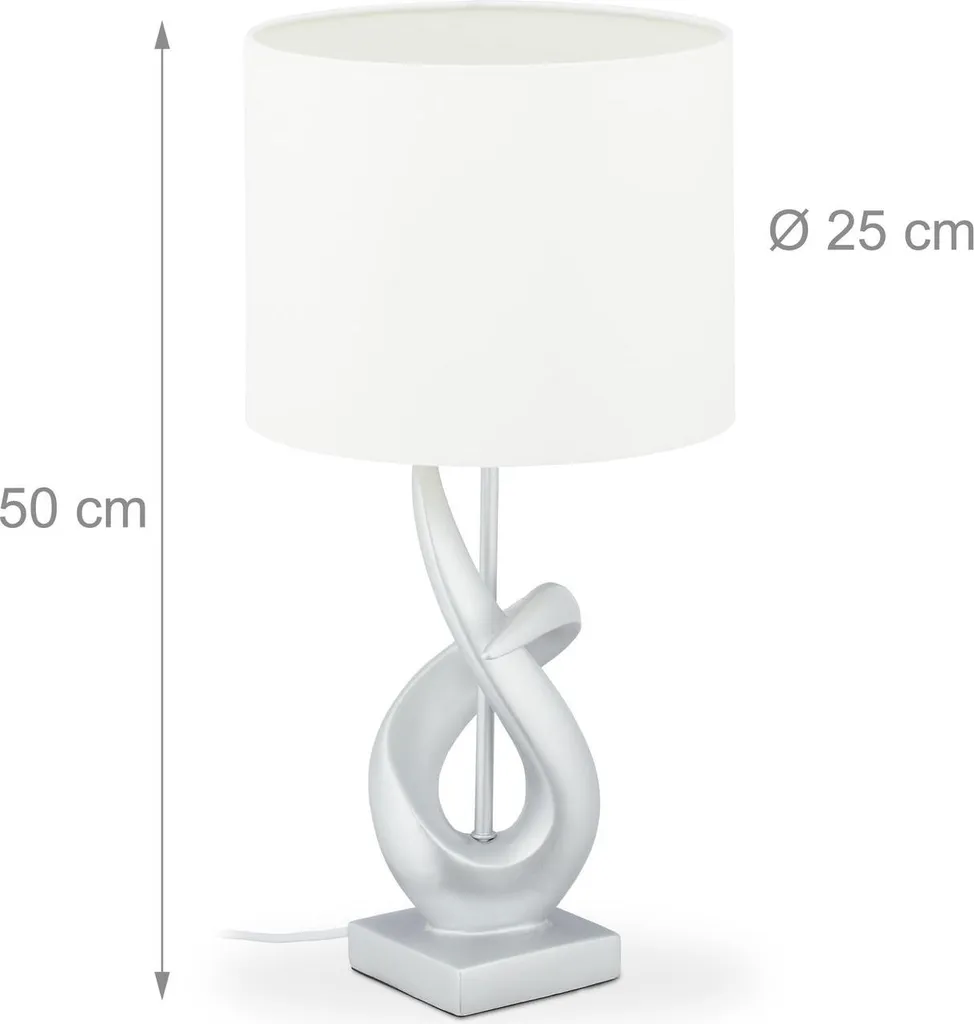 Lampe de table moderne à intensité réglable - Finition noir mat 40cm