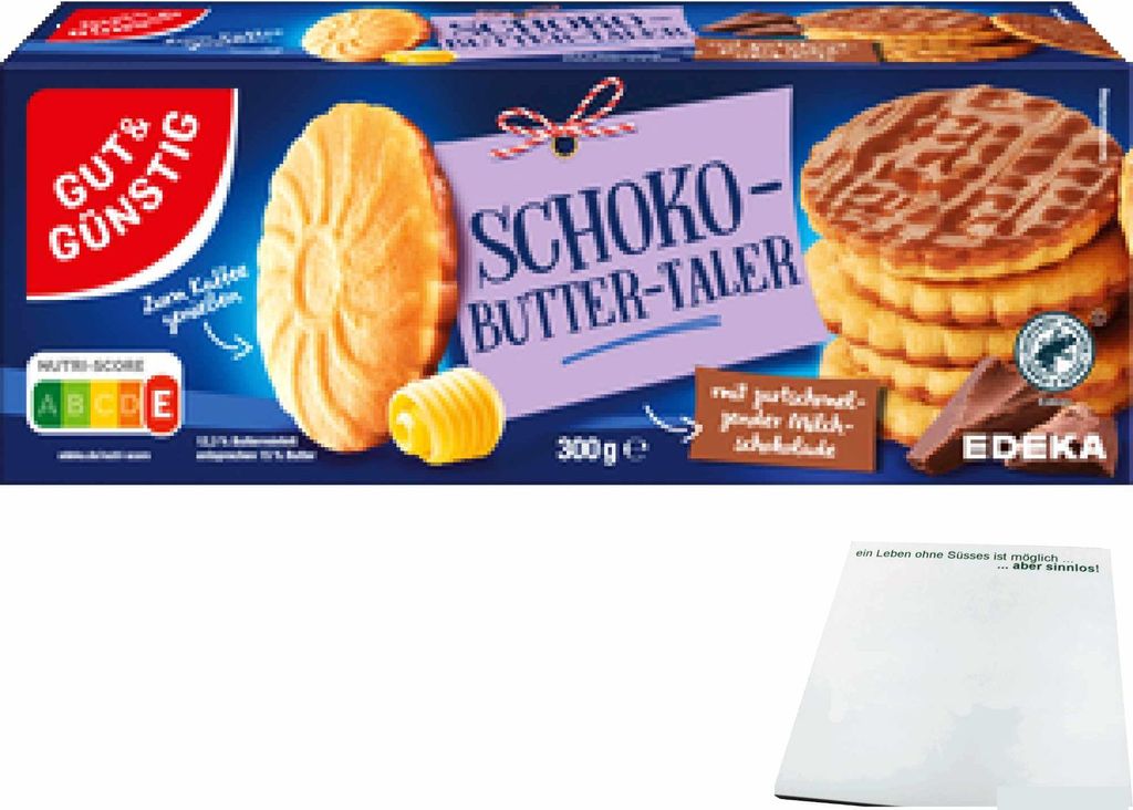 G&G Schoko-Buttertaler 300g (18er VPE) + usy Block
