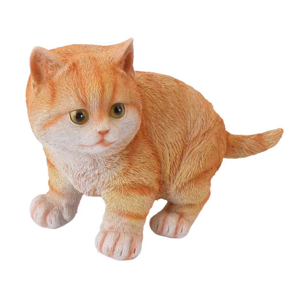 Statue de Chat Effet Pierre - Décoration Jardin Extérieur Résistante - 7