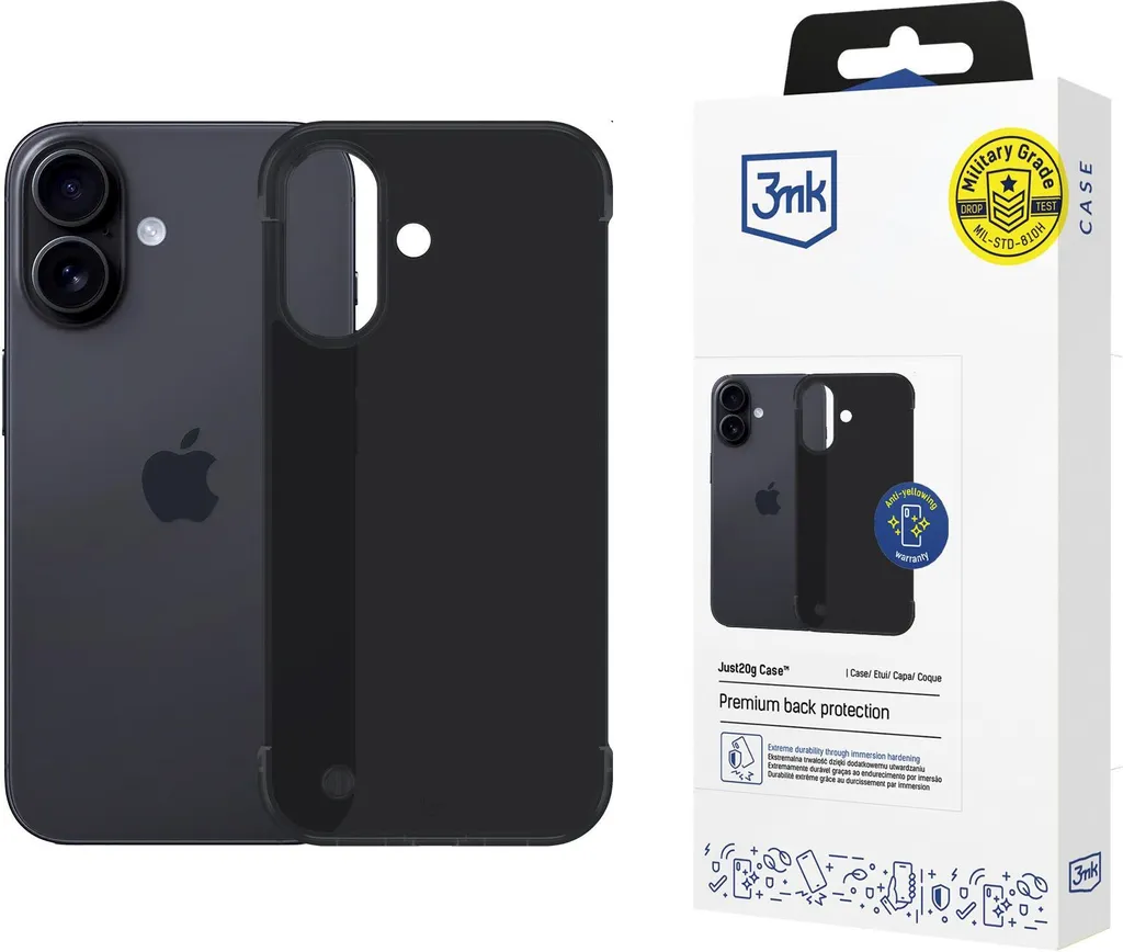 Custodia iPhone 16 Plus 3Mk Just20G Matt - Accessorio Chic Opaco