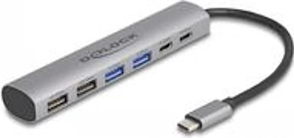 Hub USB 3.2 Multi-Ports 4 Type-A et 2 Type-C Delock avec Transfert Rapide