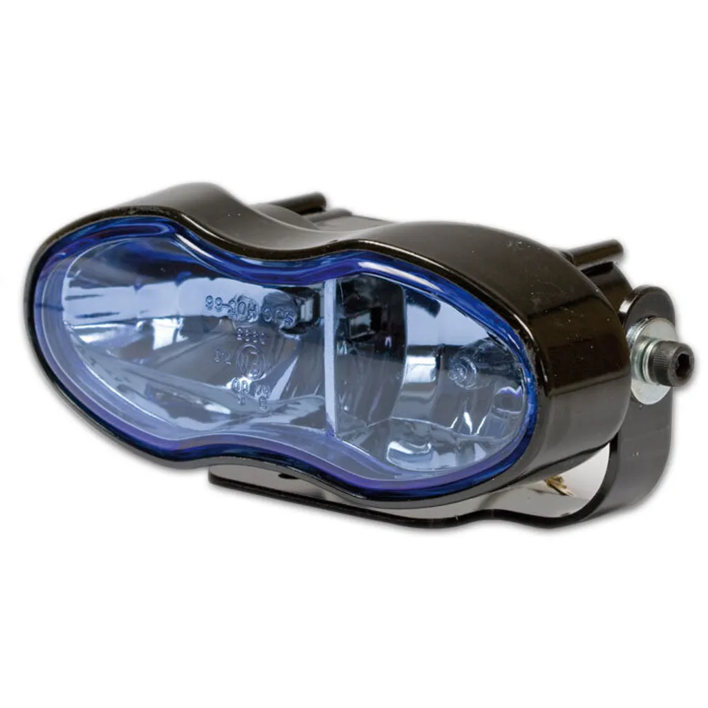 Phare double Sirius boîtier noir optique halogène pour moto custom