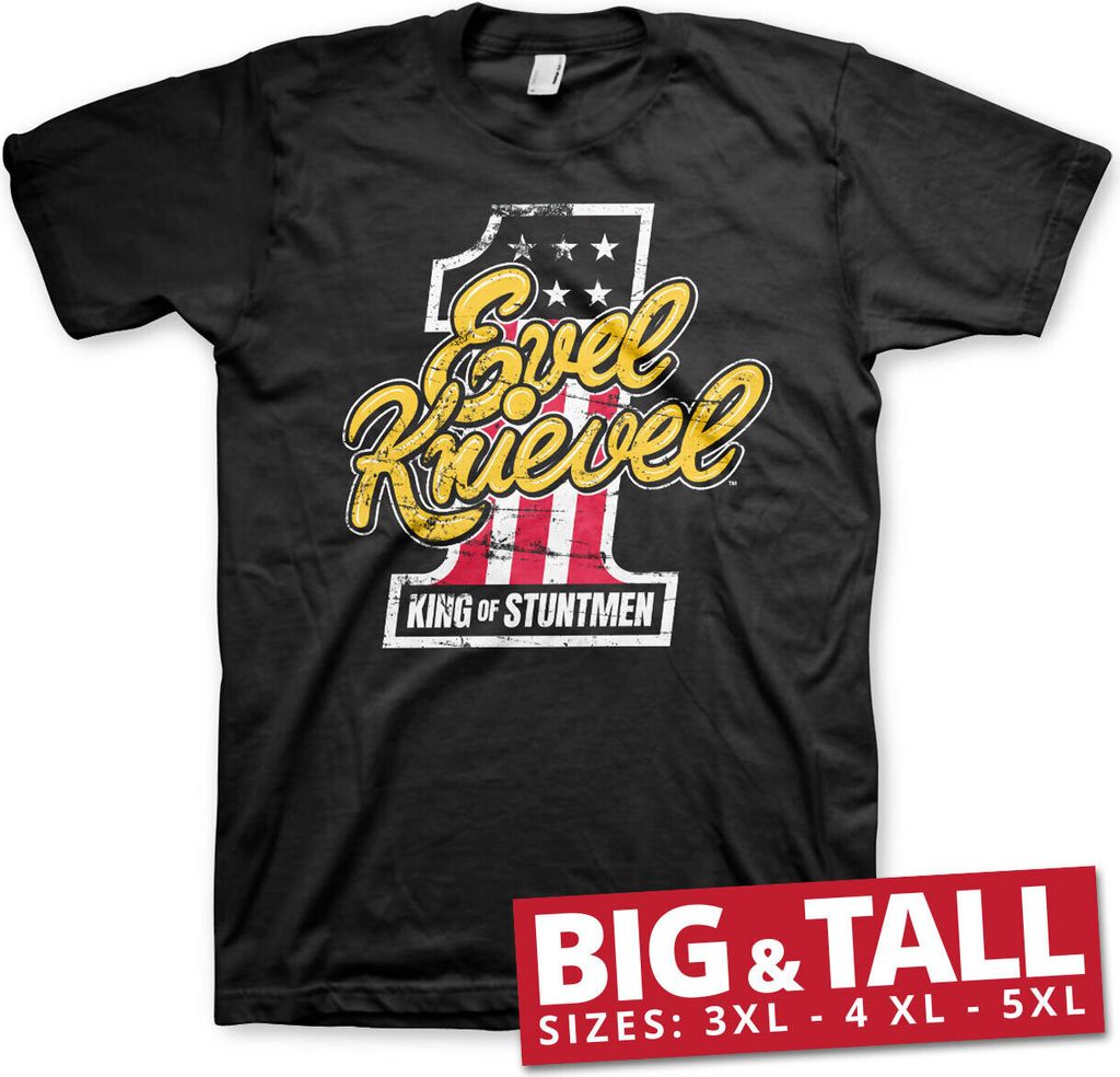 King Of Stuntmen Big & Tall T-Shirt - 3XL - Black