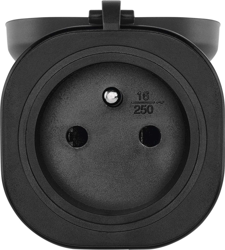 EMOS GoSmart Wifi čierna zásuvka s krytkou IP44 P5552 Obrázok produktu 2
