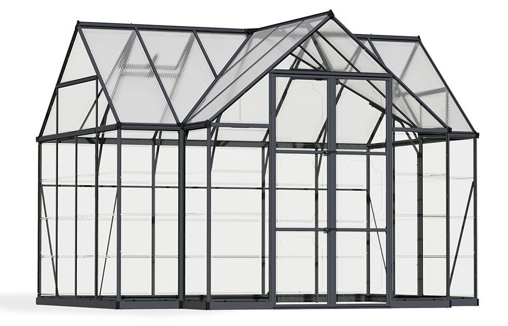 Palram - Canopia Aluminium Gewächshaus Victory Anthrazit Produktbild 