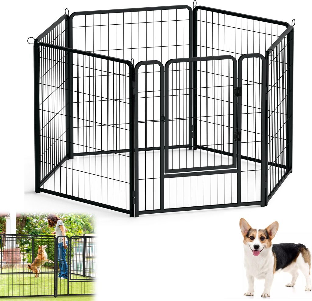 UISEBRT 6 pièces parc pour chiots parc pour chiens parc Image du produit 