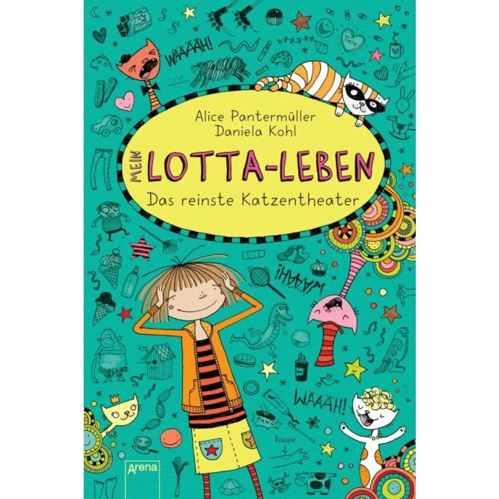 Livre Enfant Lotta Leben 9 Katzentheater Roman Illustré pour Scolaires