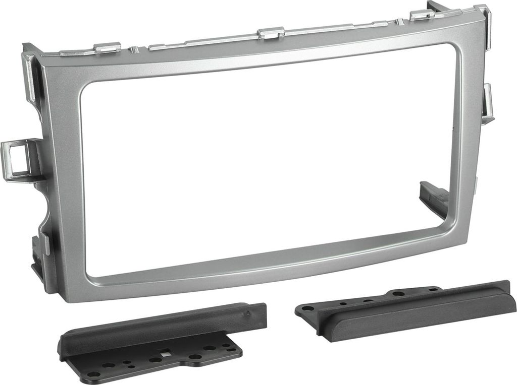 2-DIN Radioblende Toyota Verso 2009-> 07-2013 silber