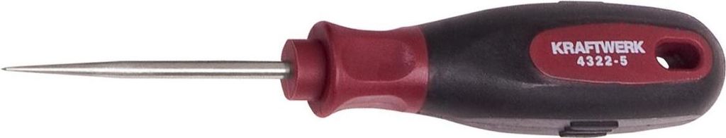 KRAFTWERK 4322-5, Nähahle, Feine Spitze, Schwarz, Rot, 140 mm, 25 g, 35 g