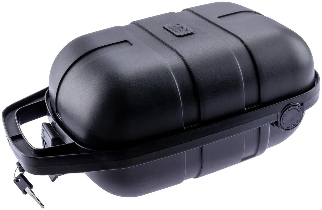 Boîte de Rangement Vélo 15L pour Courses et Shopping en Ville Noir