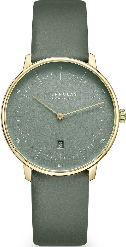 Montre poignet fin anti-rayures Naos XS Verre étoile Sauge