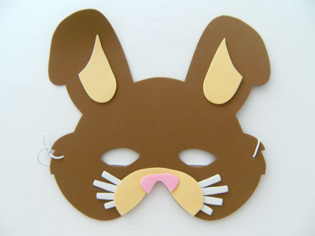 Maske Hase f. Kindergeburtstag Karneval Fasching Tier Tiere Produktbild 