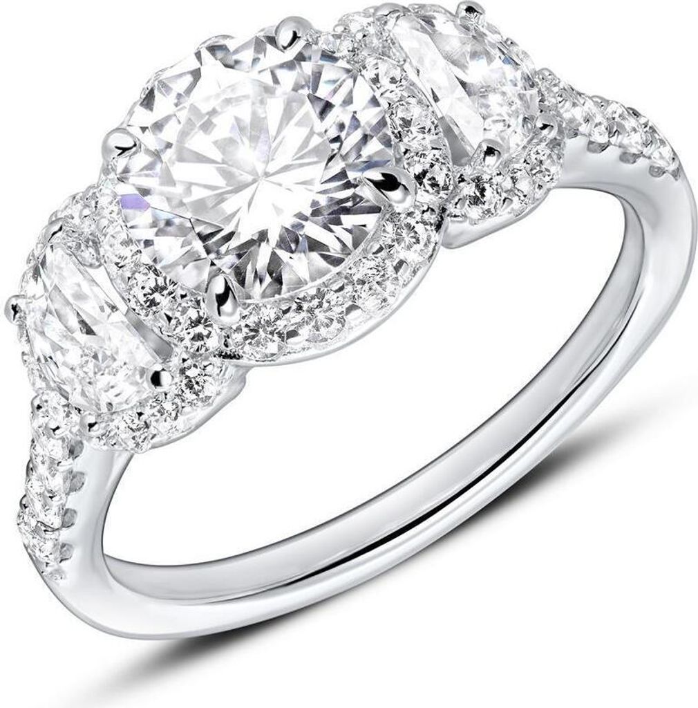 JEWLIX Verlobungsring aus 925er Silber mit Zirkonia Produktbild 