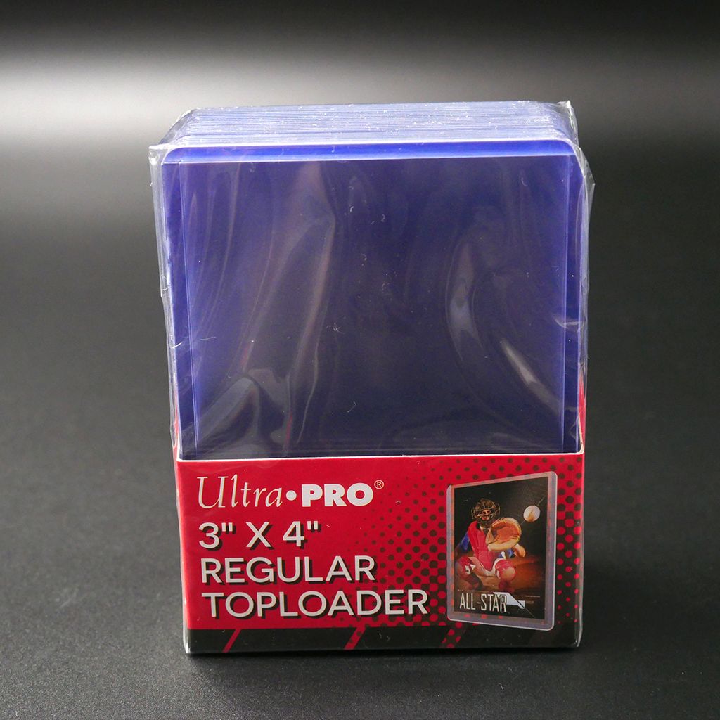 Ultra PRO Clear Toploader 3x4 (25 Pack) – Rigid Card Holder For PSA/BGS Graded Cards, Regular Size