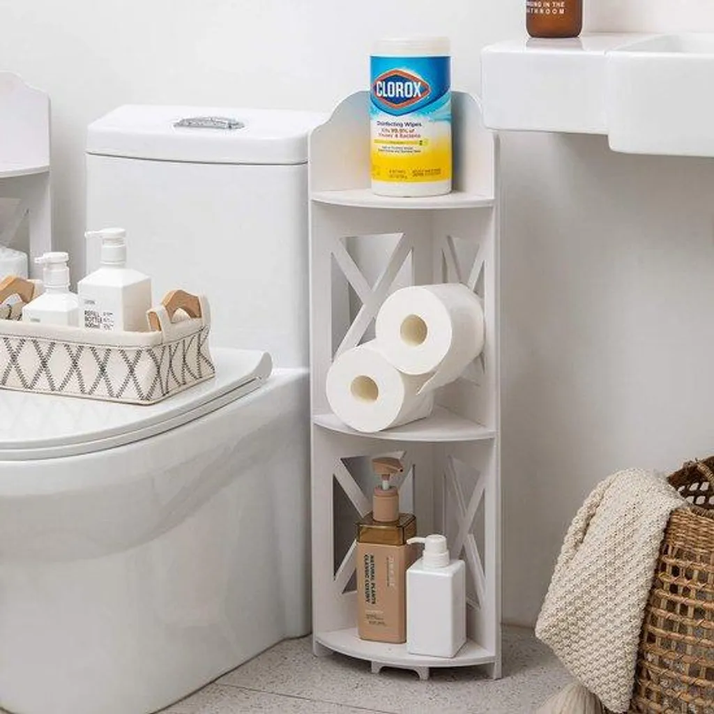Petit meuble de rangement étroit blanc pour optimiser vos angles morts