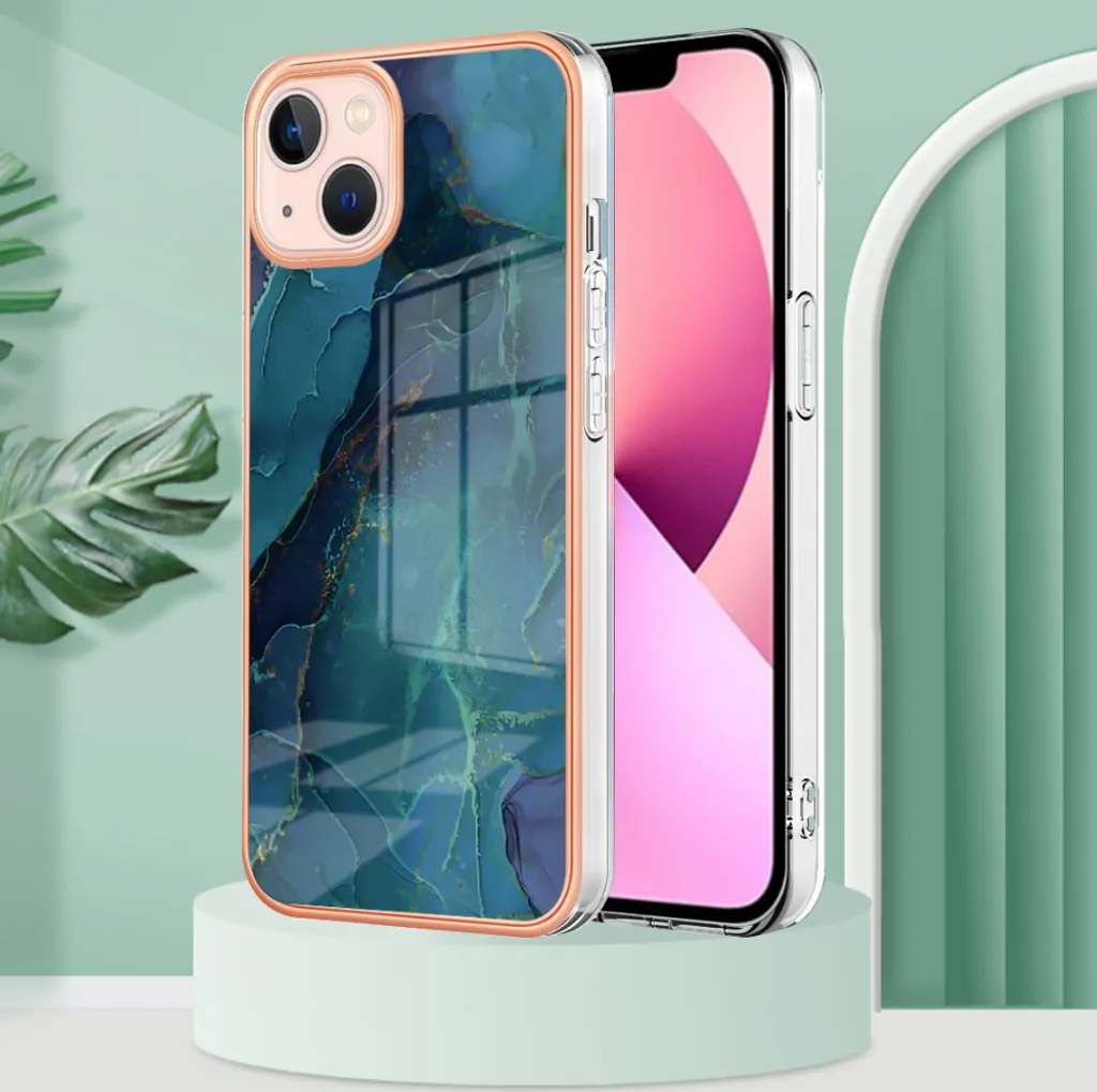 Cover iPhone 14 Plus a Prova di Bambino | Verde Fantasia Antiurto - 7