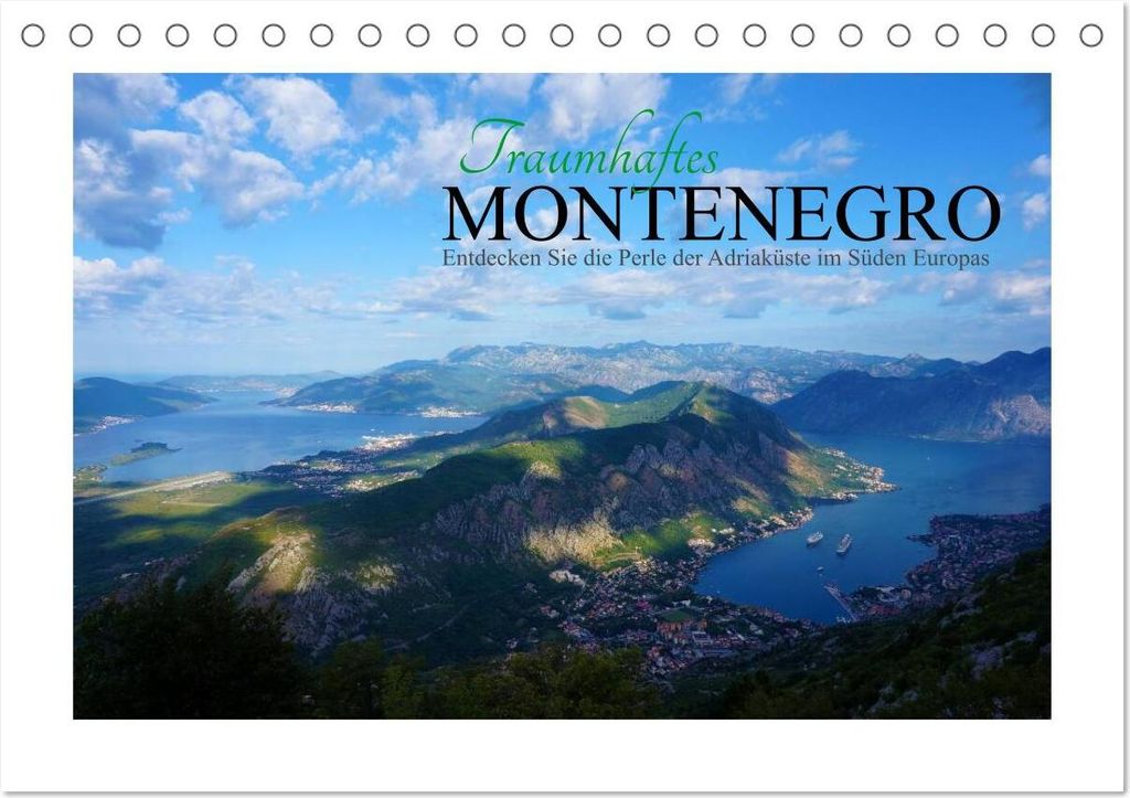 Traumhaftes Monte - Entdecken Sie die Perle der Adria im Süden Europas (Tischkalender 2026 DIN A5 quer), CALVENDO Monatskalender