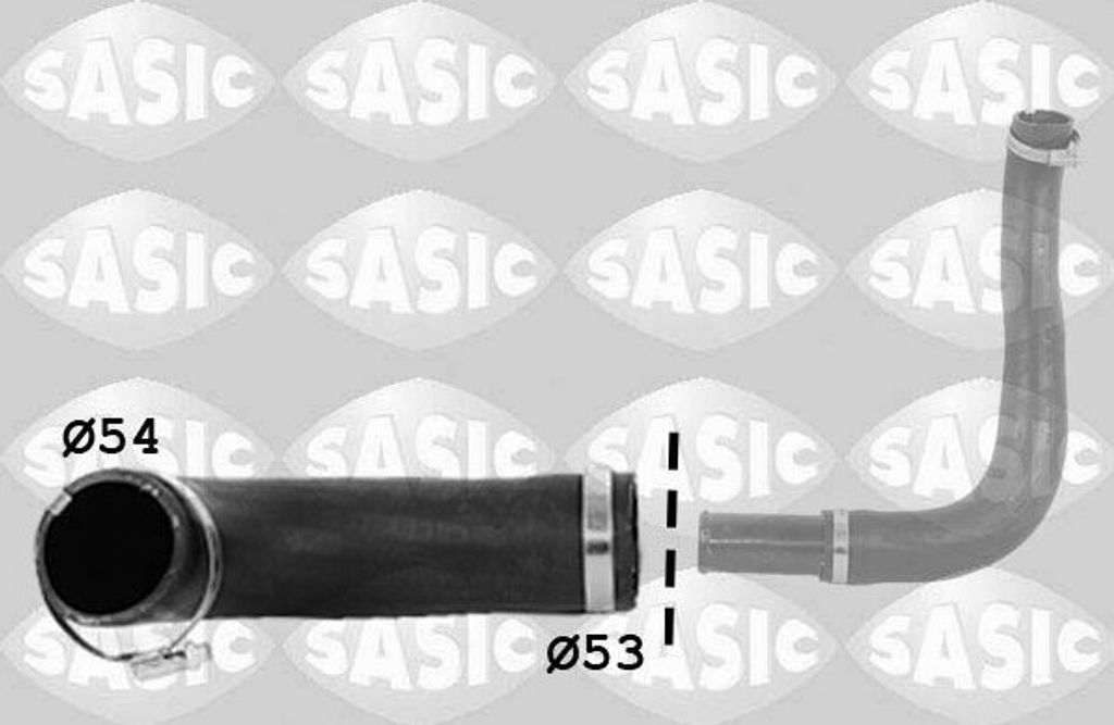 SASIC 3336221 Turbo Ladeluftschlauch für FORD TRANSIT Bus (FD, FB, FS, FZ, FC) TRANSIT Kasten (FA) TRANSIT Pritsche/Fahrgestell (FM, FN)