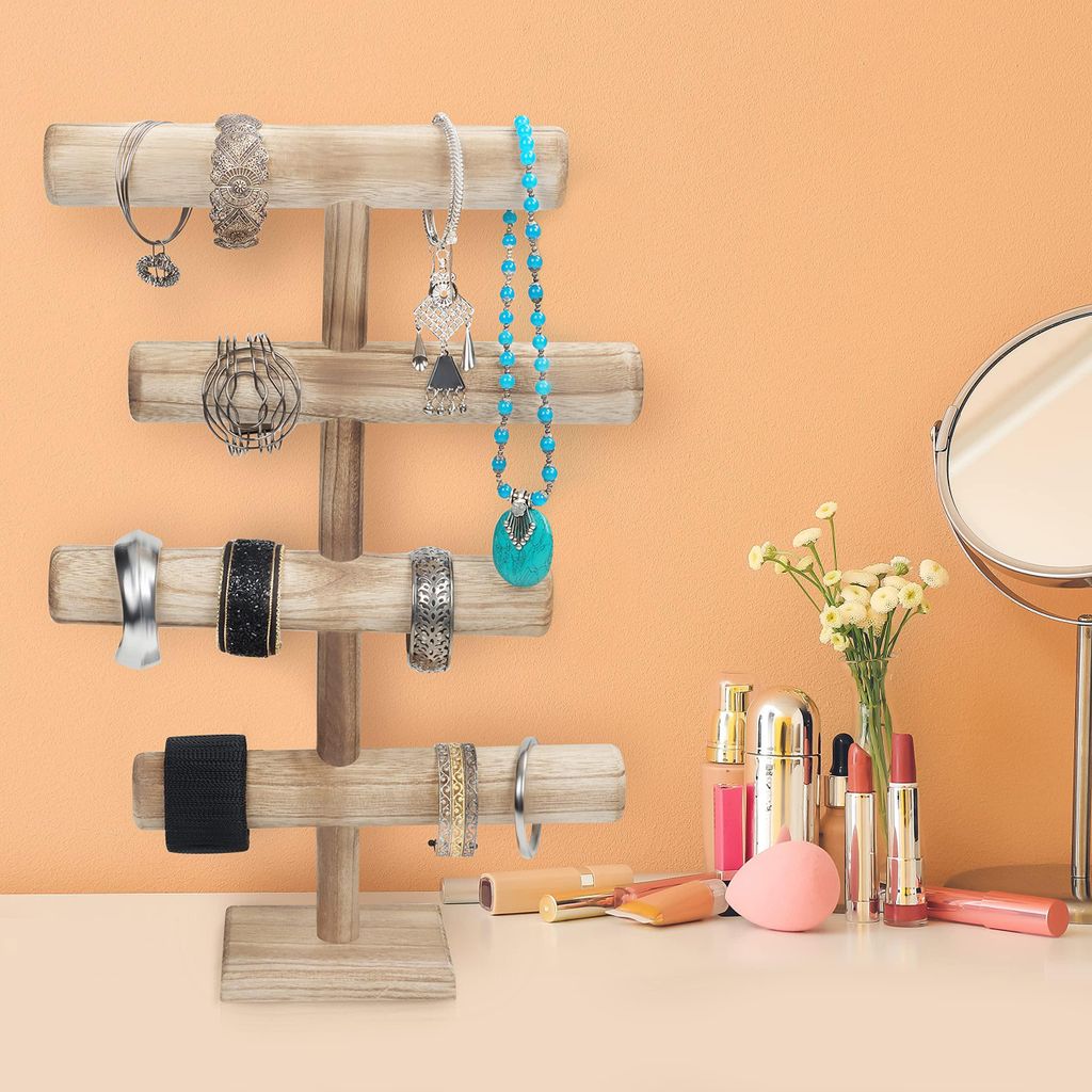 Belle Vous 4 Stufen Schmuck Ständer Holz Ketten
