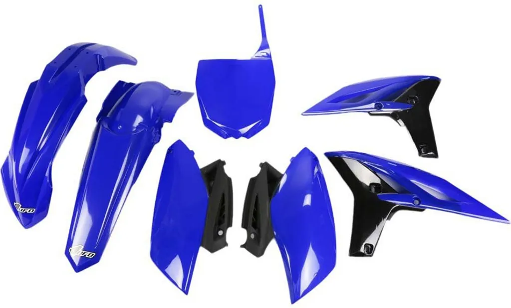 Kit carénage UFO Plast 7 pièces Yamaha YZ F 250 2010 Bleu OEM d'origine