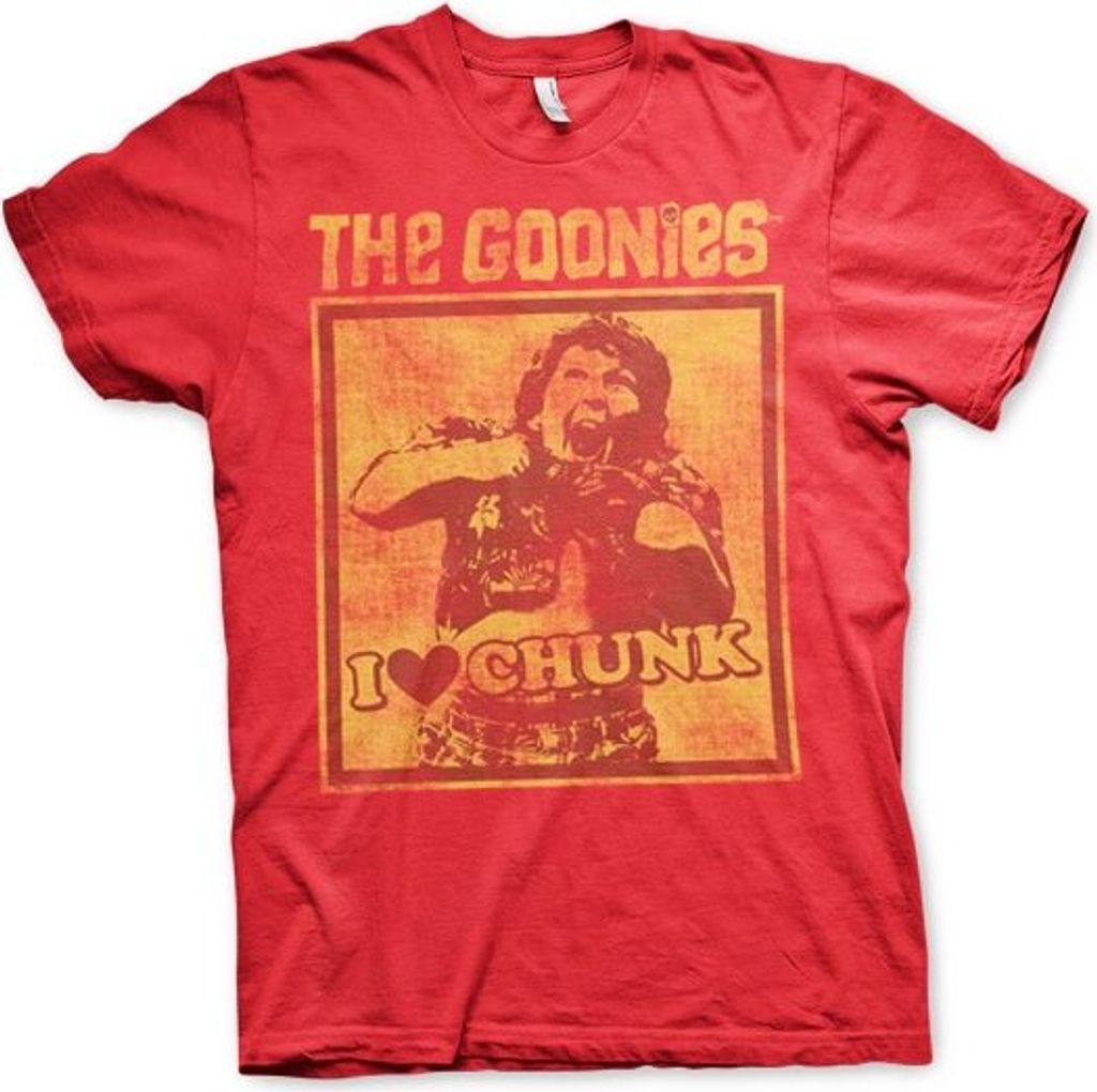 I Love Chunk T-Shirt - Small - Red
