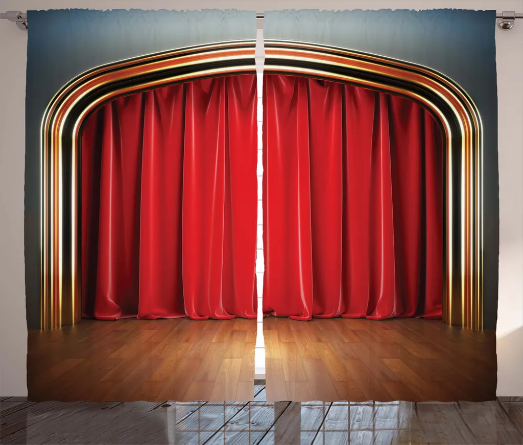 Rideaux Universels avec Boucles et Crochets Rideau Théâtre 280 x 225 cm