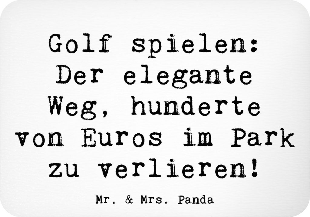 Mr. & Mrs. Panda magnet Spruch Golf Eleganz - Weiß - Geschenk, Sportler, Kühlschrankmagnet, Bewegung, Missgeschicke, whiteboardmagnet, Geschenke,...