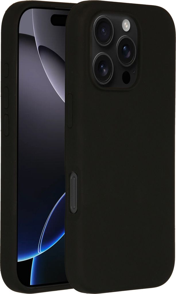 Accezz Liquid Silikoncase mit MagSafe iPhone 16 Pro - Schwarz