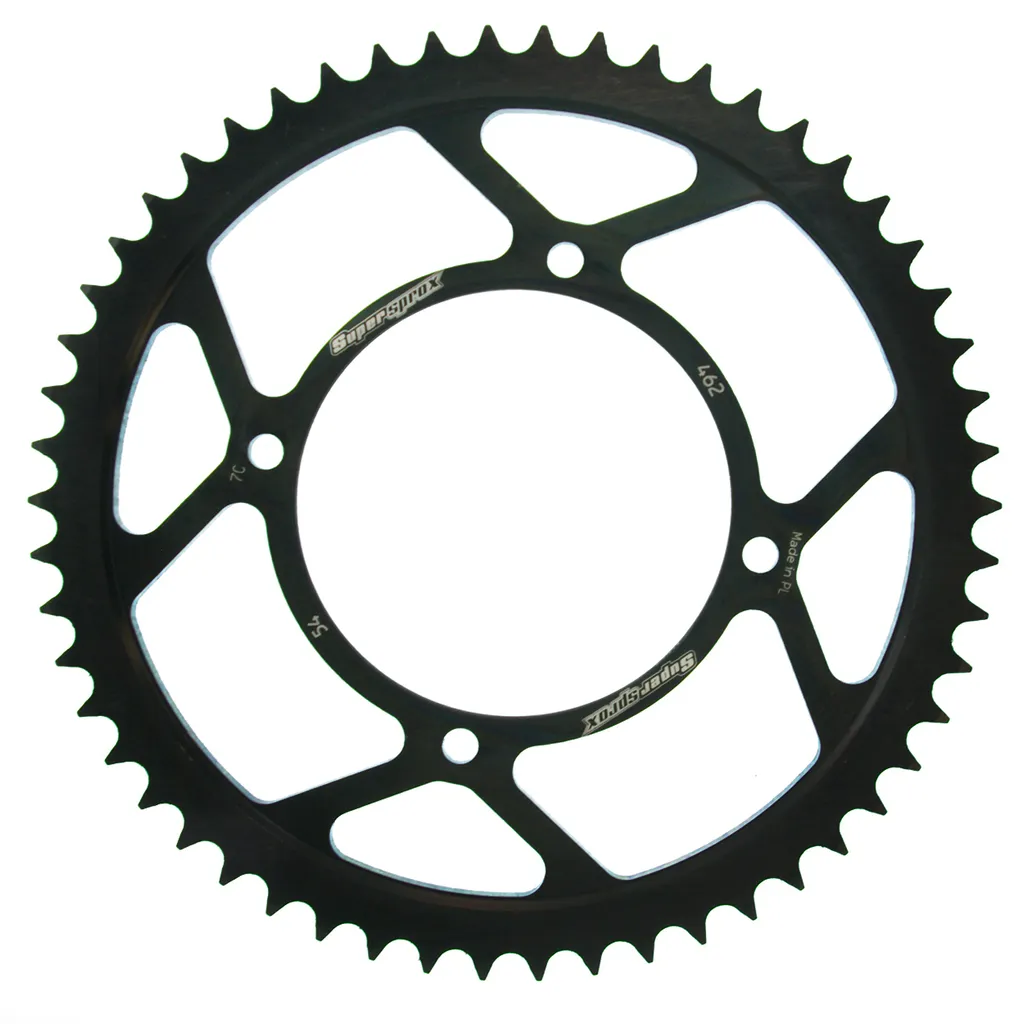 Couronne Acier Noir 54 Dents Supersprox RFE-462 Pas 428 Haute Qualité