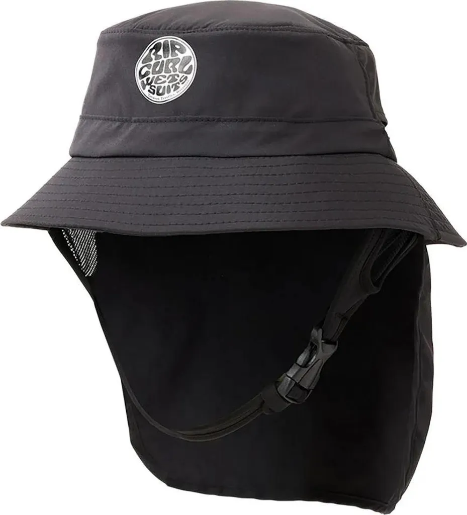 Rip Curl Surf Series Chapeau Noir S-M - Bob de Surf Technique Ajustable