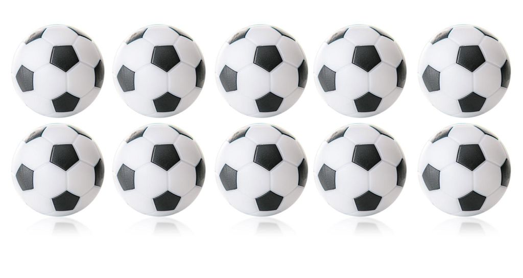 Sada 10 ks Kickerball Winspeed, biela/čierna, 35 mm, 24 g Obrázok produktu 