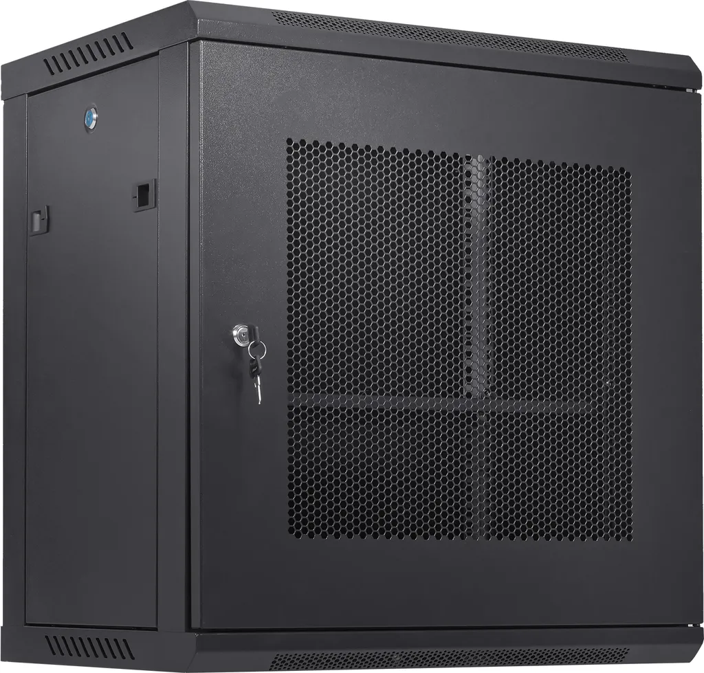 Armadio per server di rete VEVOR 12U montato a parete, profondità 15,5'', alloggiamento per armadio rack per server, capacità di carico massima di 200 libbre. Capacità di carico a pavimento, con pannelli laterali con serratura, per apparecchiature IT e A/V - 1