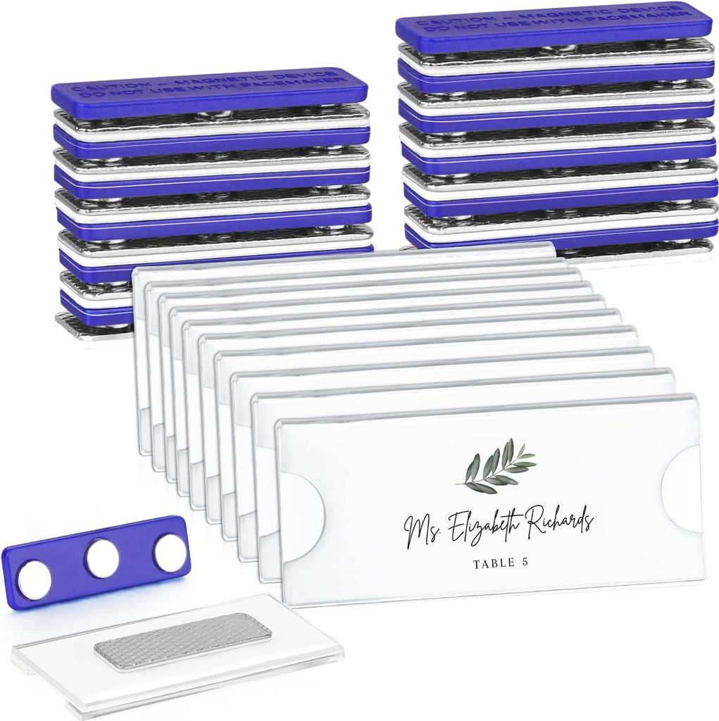 Personalisierte magnetische Namensschilder - 10 Stück - für Jacken und Uniformen