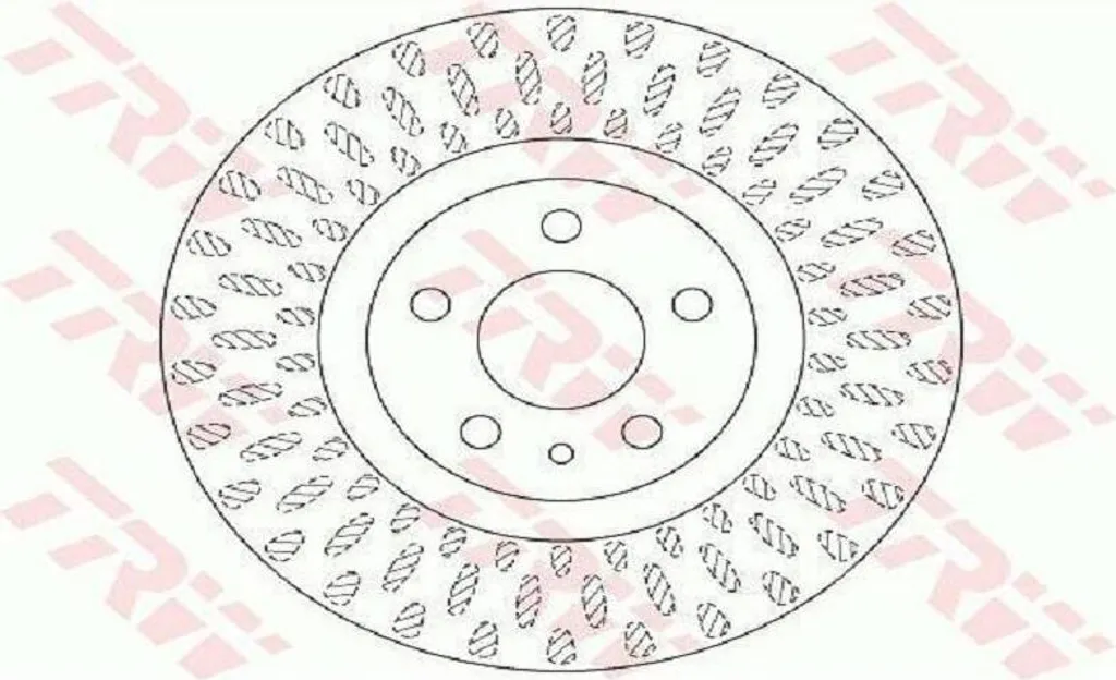 2 Disques de frein TRW DF6522 pour FIAT 500L 351 352 diamètre 284mm