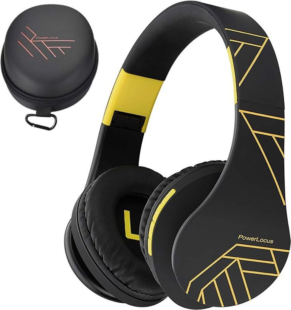 Bluetooth Over-Ear Kopfhörer, Kabellos Stereo Faltbare Kopfhörer Kabellose und Kabel-Kopfhörer mit Integriertem Mikrofon, Micro SD/TF, FM für H...