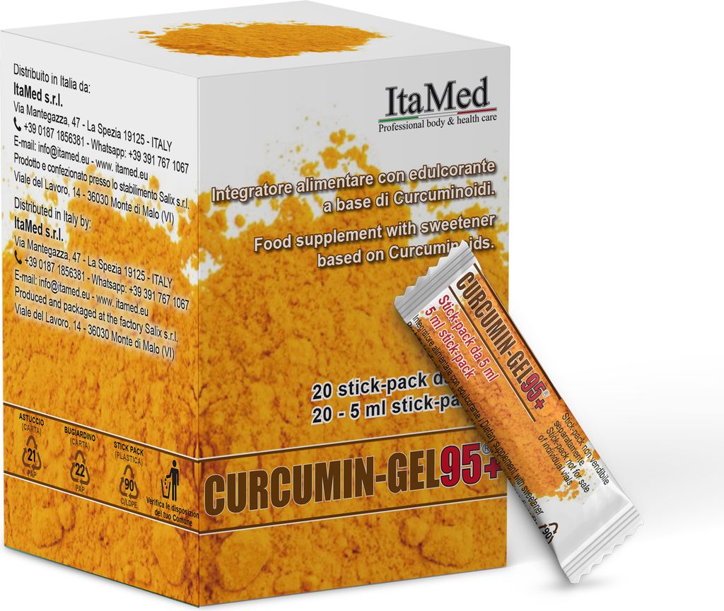 Hochdosiertes, verbessertes Kurkuma, Curcumin-Gel, 20 Produktbild 