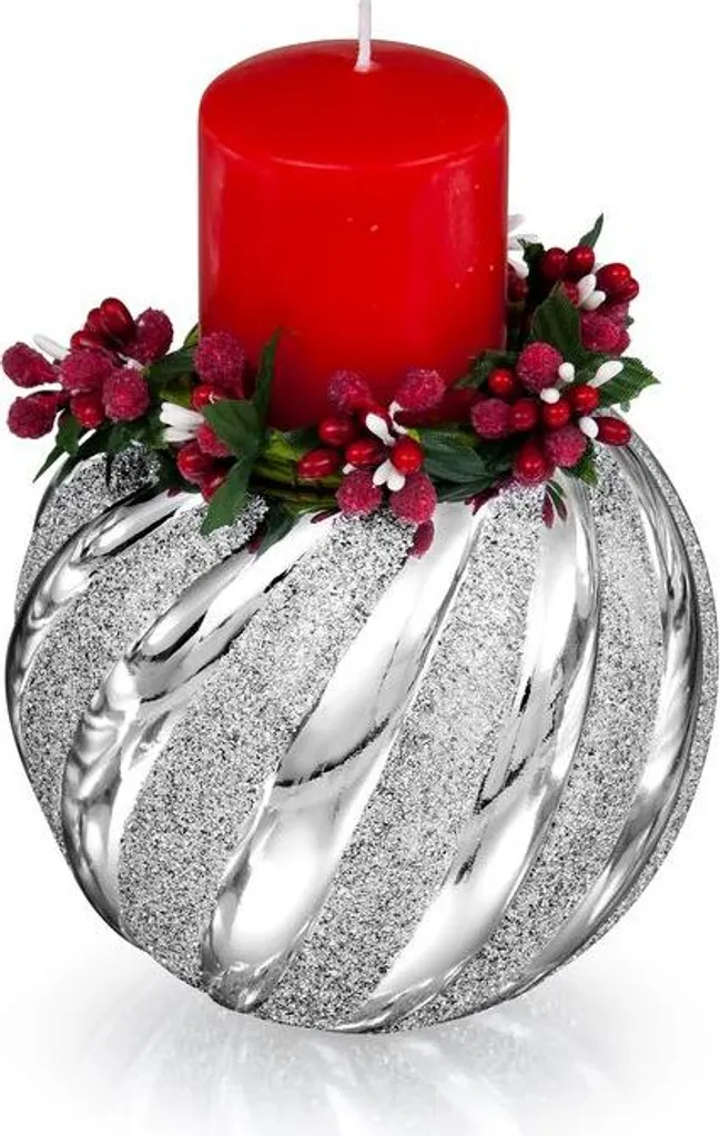 Chandelier Stable avec Bougie Rouge Fi 12 - Solution Déco Anti-Coulure