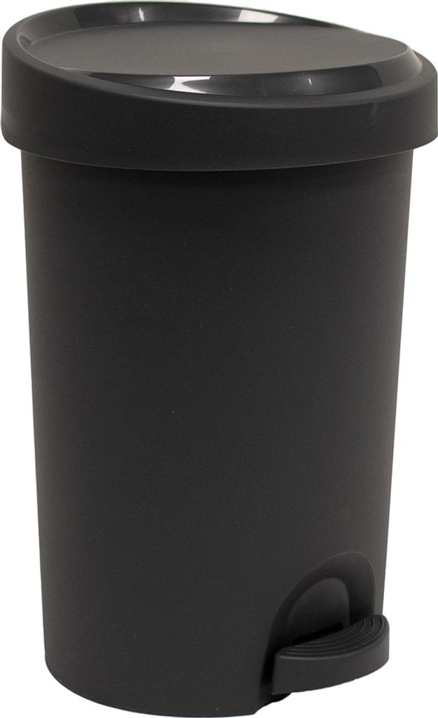 EDA Tret-Abfallbehälter Stepy 15 Liter PP anthrazit Produktbild 