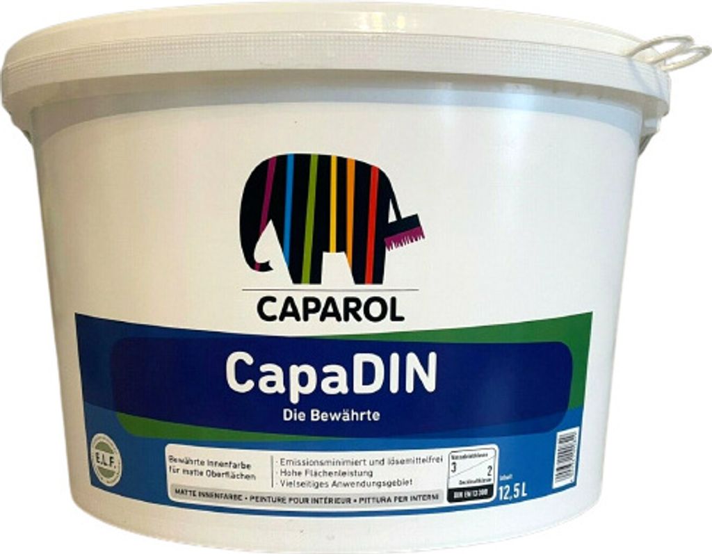 Caparol CapaDIN 12,5 Liter altweiß Produktbild 