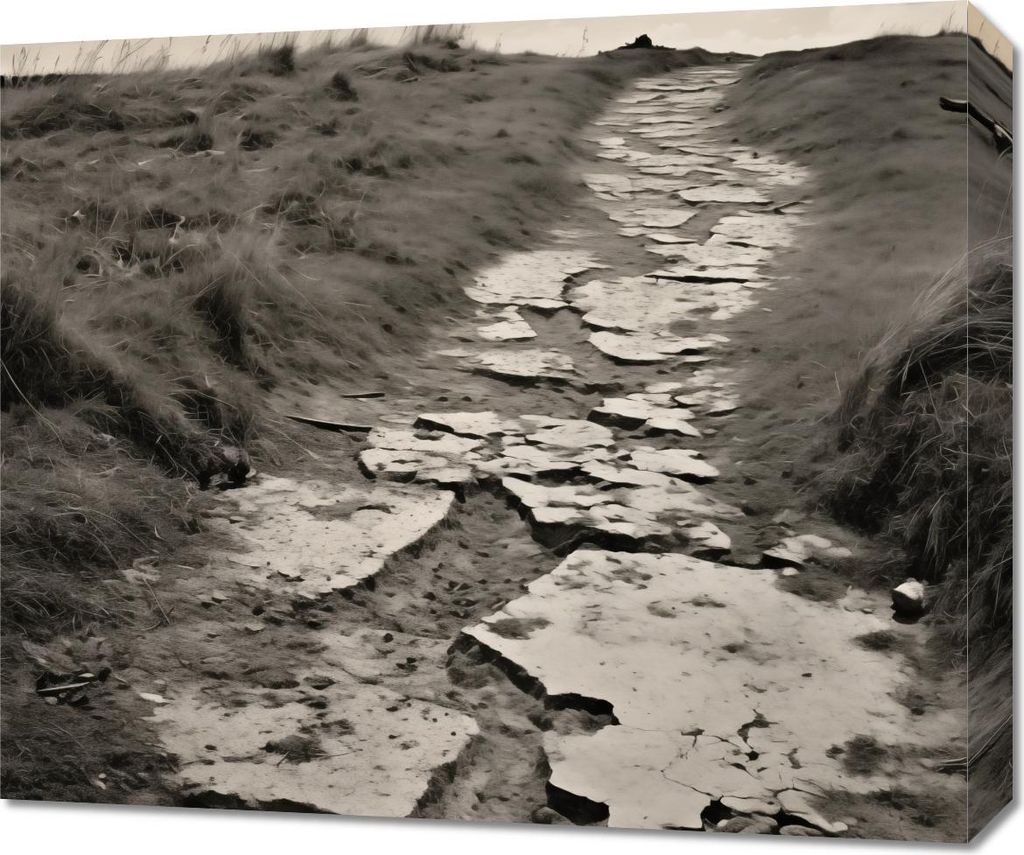 Bild 60x50cm Erinnerungsweg Zwischen den Dünen
