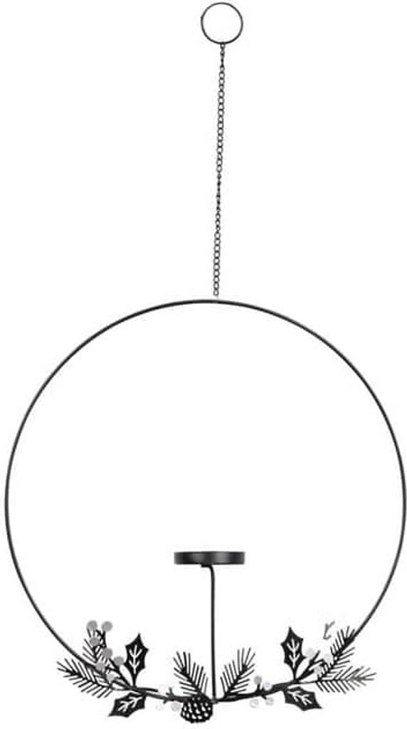 Dekoring mit Teelichthalter - ca. 30 x 5 x 53 cm