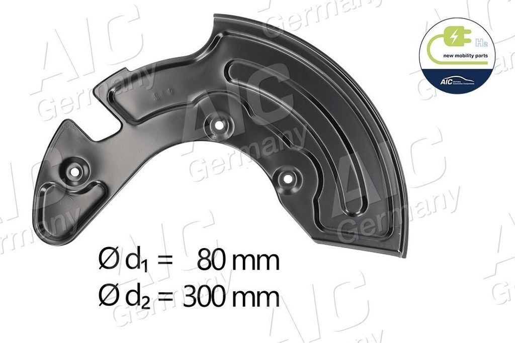 AIC Spritzblech Bremsscheibe für VW PASSAT Variant (3B6) Vorne Rechts 55542 Ankerblech