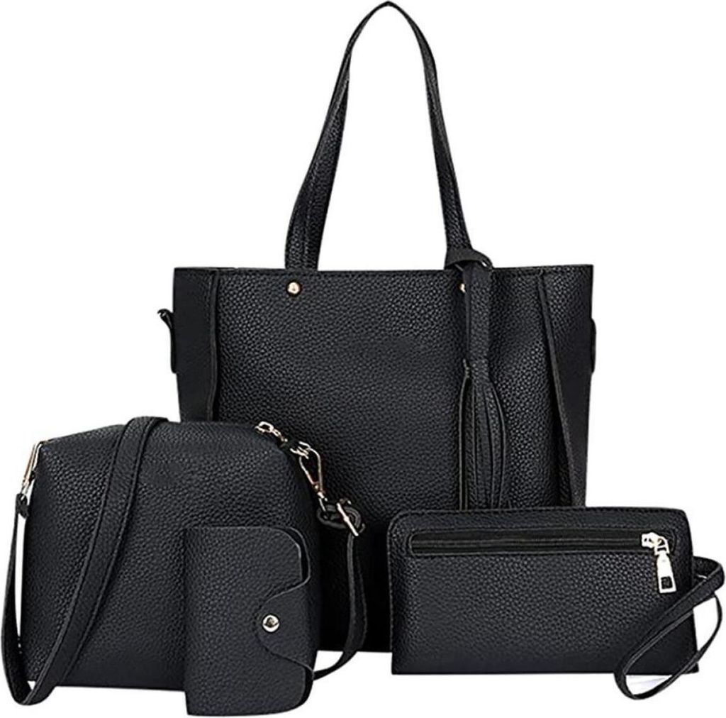 4-teiliges Set aus Handtasche und Umhängetasche für Damen, Produktbild 