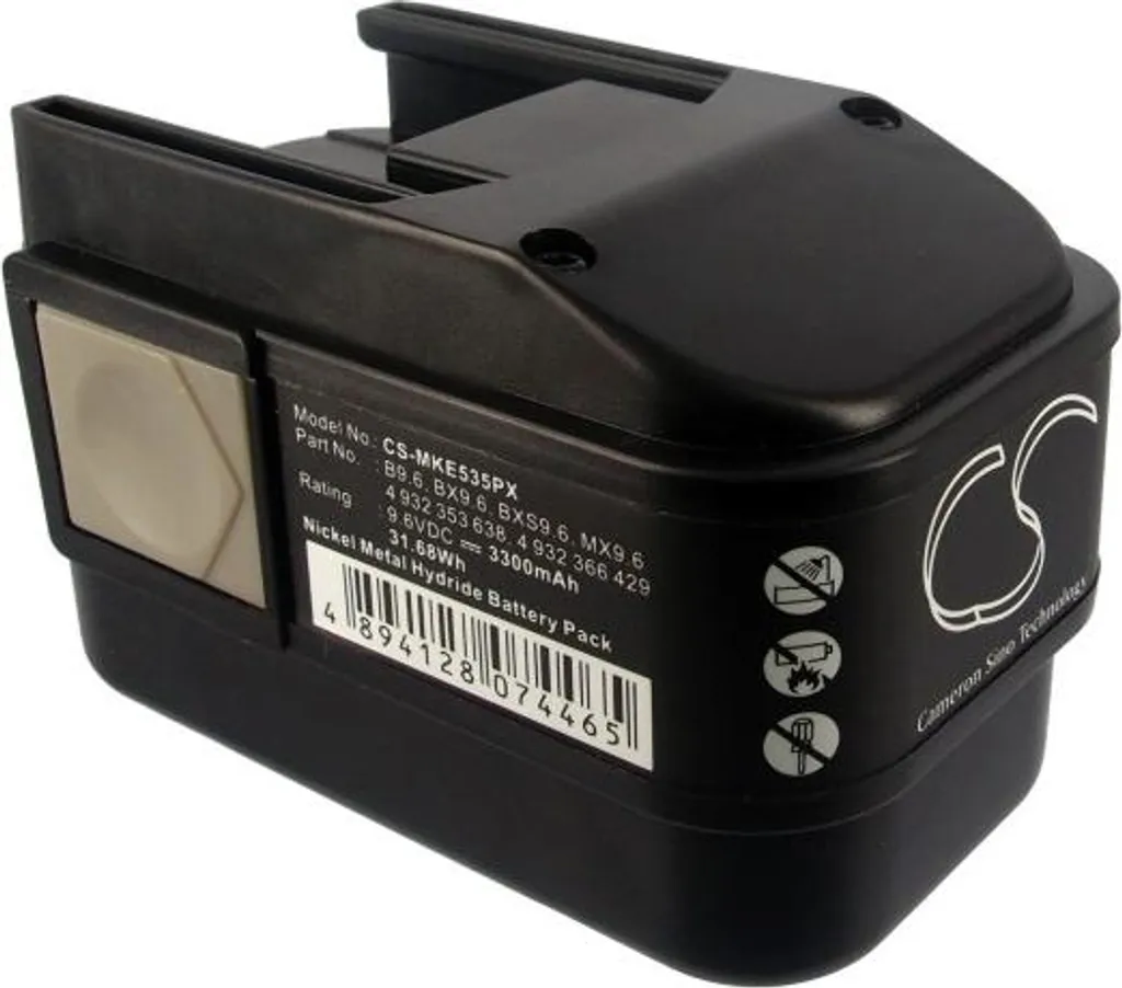 Batterie 9.6V Haute Performance pour BEST 9.6X et Atlas Copco P9.6