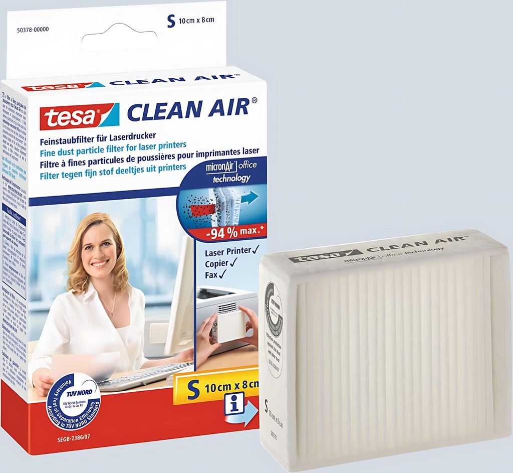 filtr przeciwpyłowy tesa Clean Air do drukarek laserowych, Zdjęcie produktu 