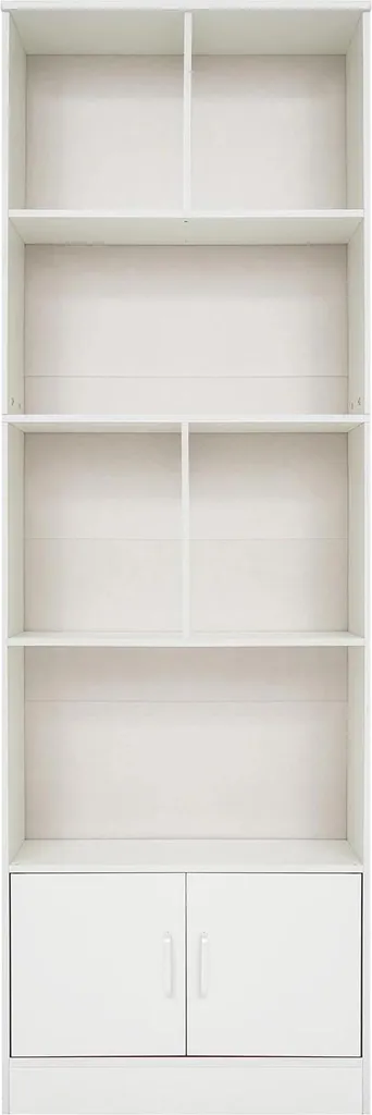Bibliothèque Blanche Design Moderne et Rangement Indépendant Modèle B15